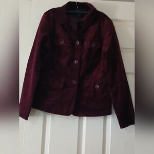Talbots Rich Burgundy Blazer